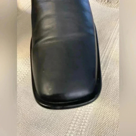 Coach Teresa black leather heeled boots, size 7 - Picture 6 of 13